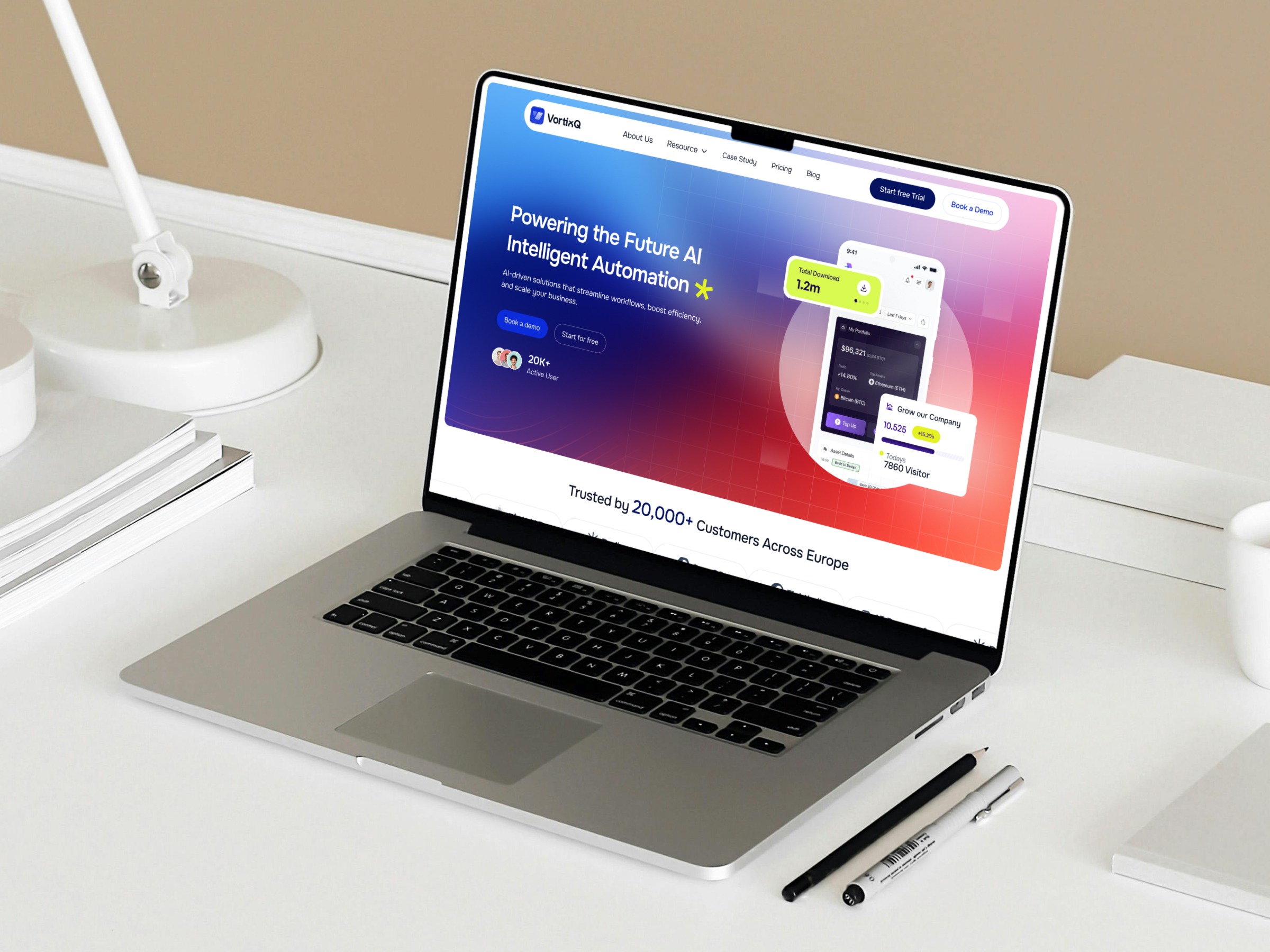 AI Automation Website - UI/UX Design by AJOY SARKER on Muzli