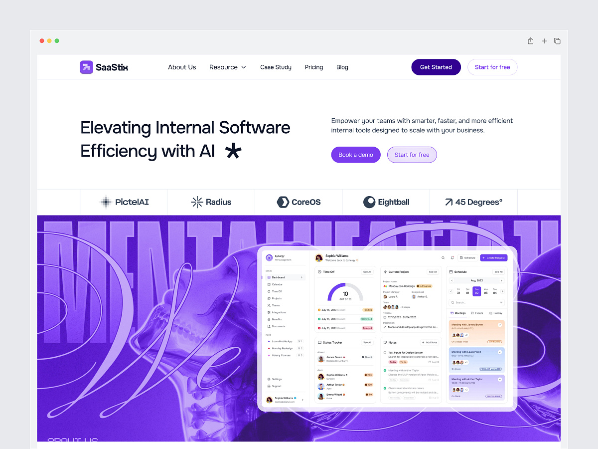 AI SaaS Landing Template