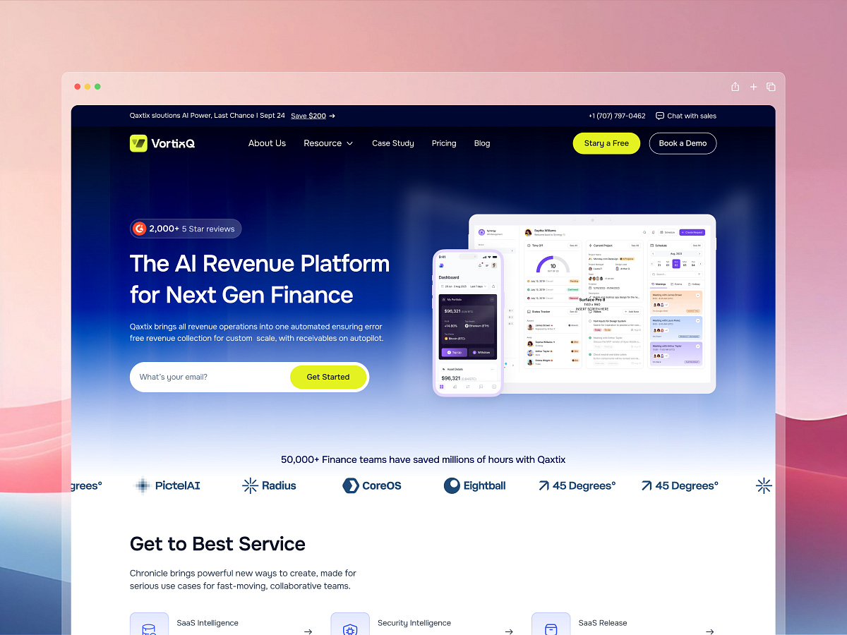 AI SaaS Website Design