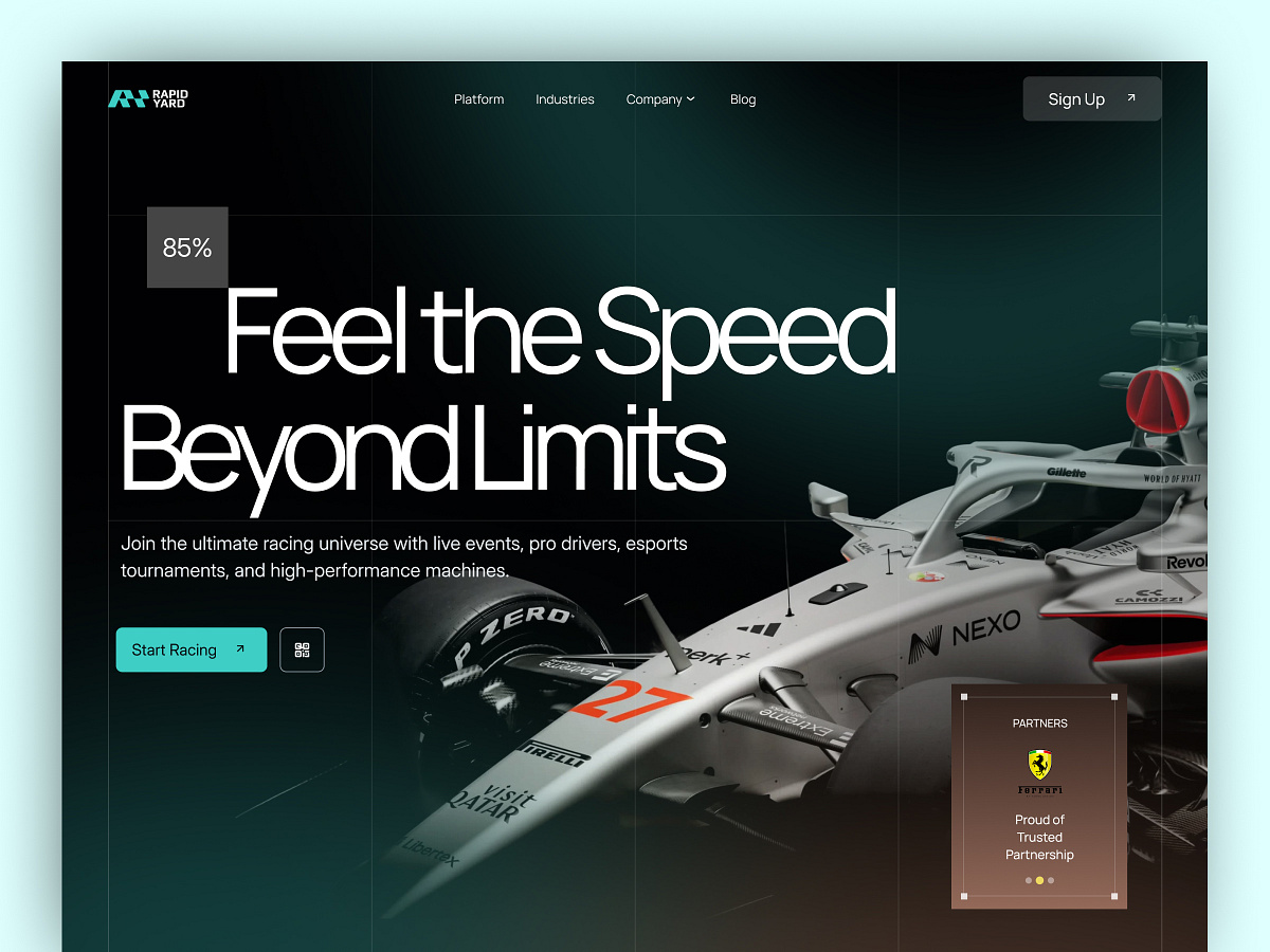 Racing Car Web UI