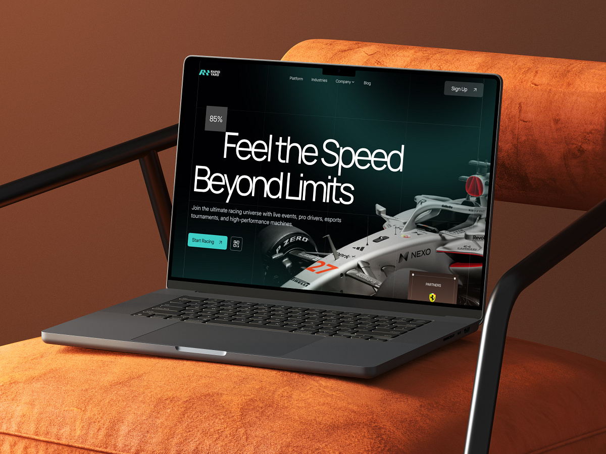 Racing Car Web UI Image 0