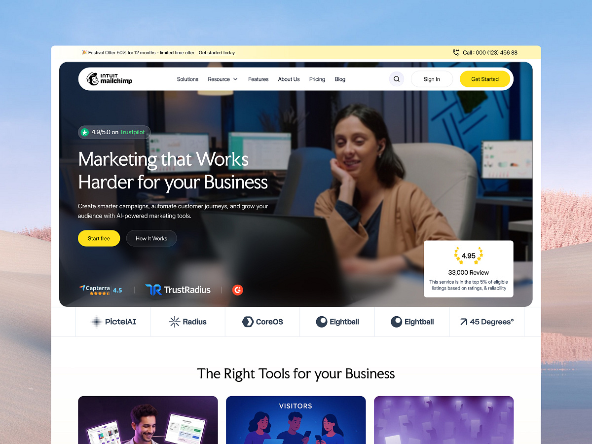 Mailchimp - Website Concept Redesign Image 0