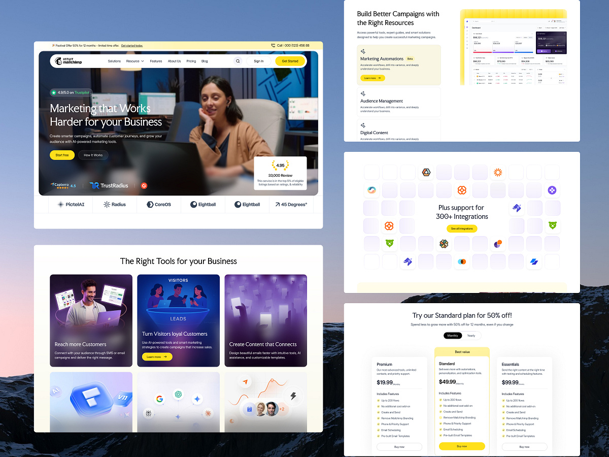 Mailchimp - Website Concept Redesign Image 1