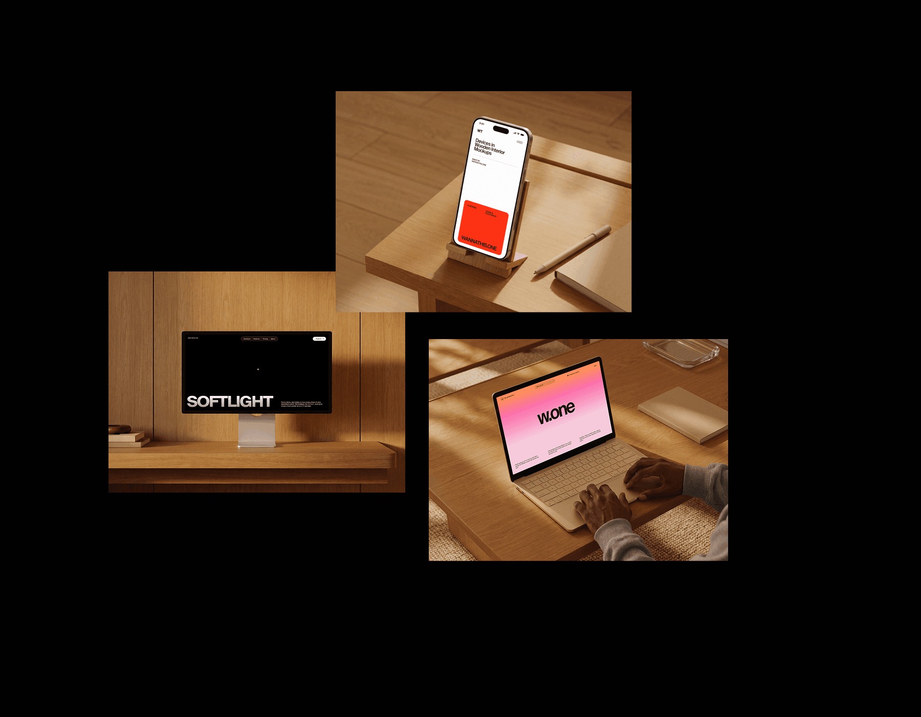 Soft Daylight Interior Device Mockups