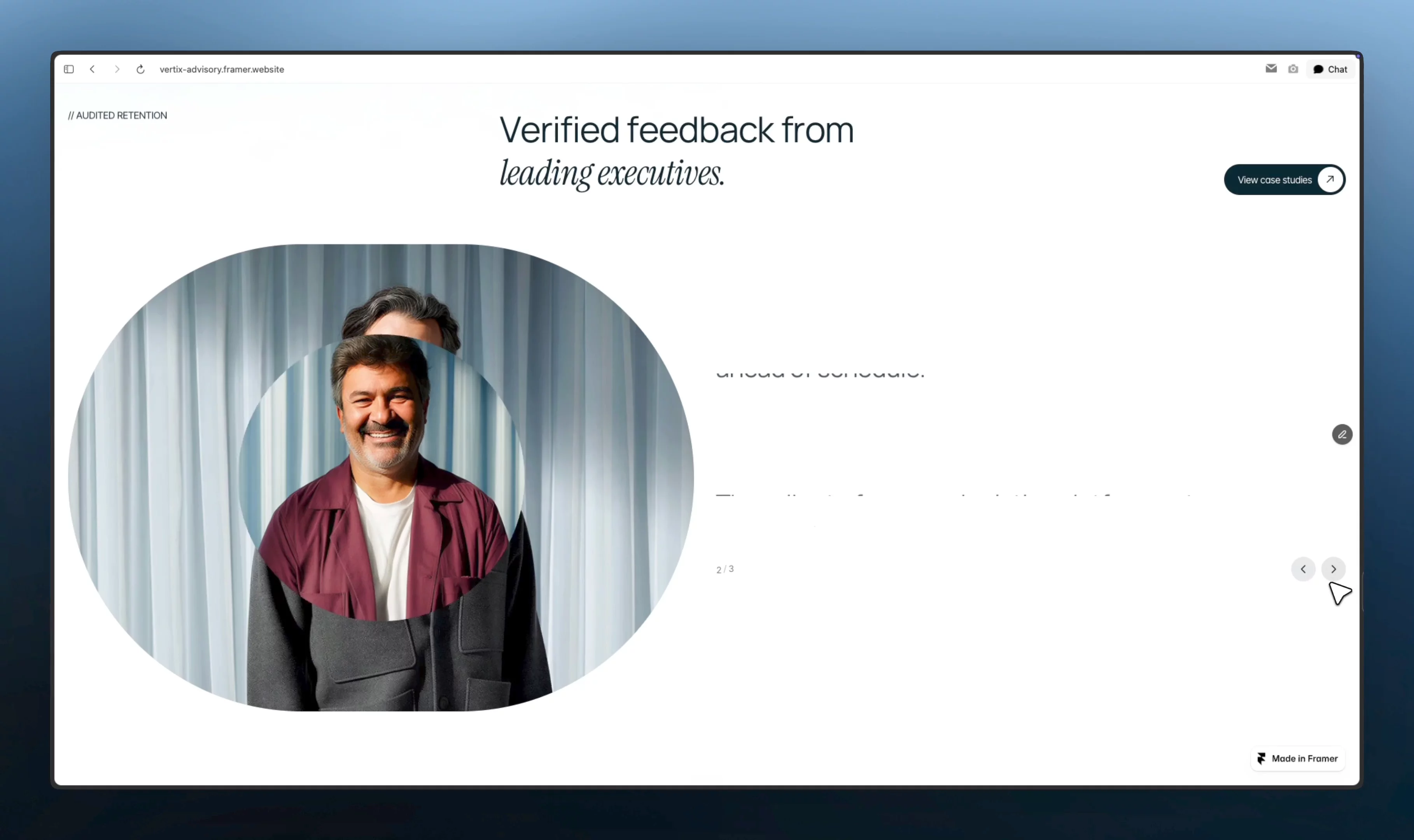 Vertix Advisory — Website Template for Framer