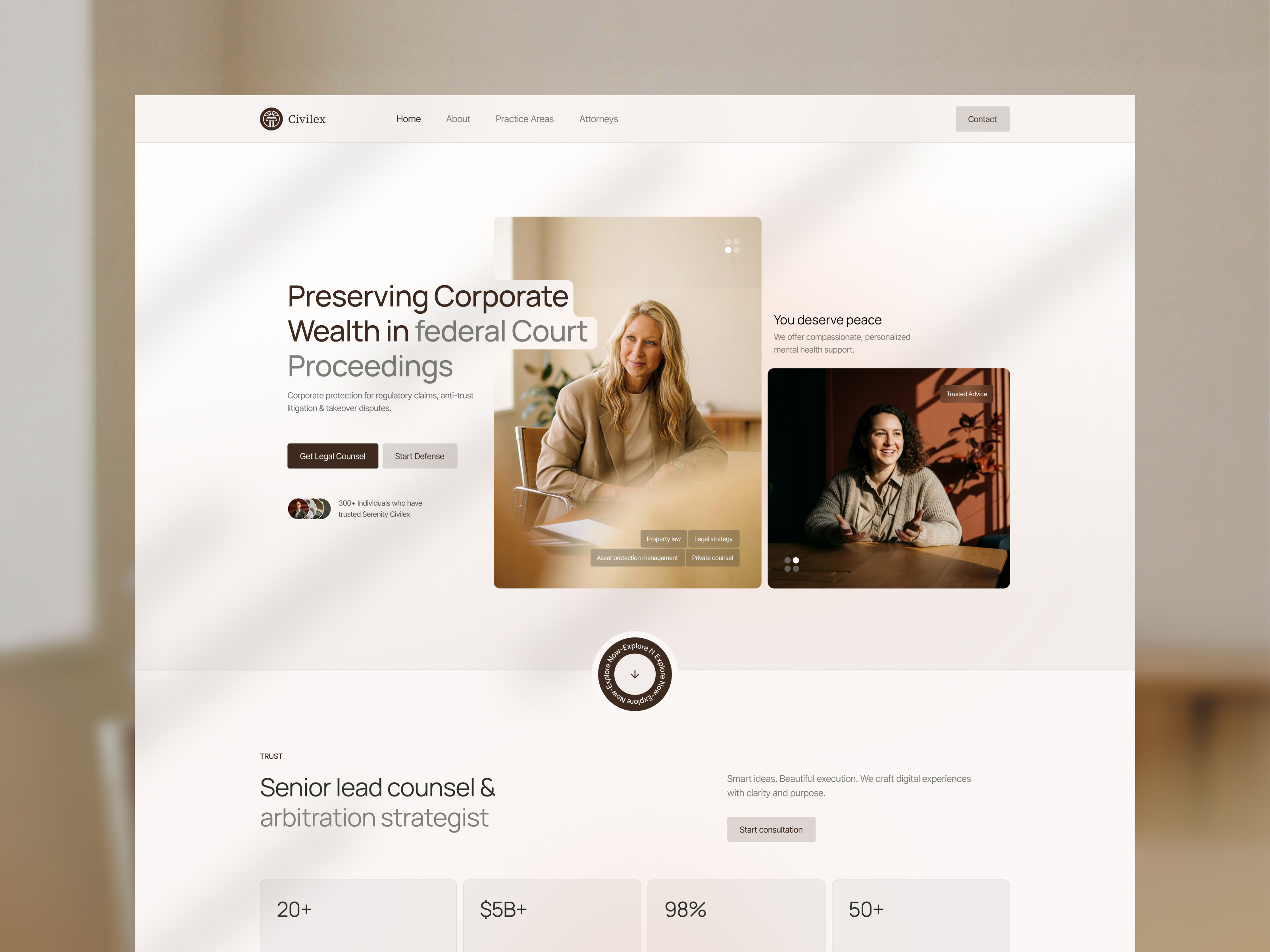 Civilex Corporate — Free Website Template for Framer