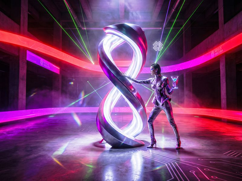 NEXUS OBSCURA — Synthetic Wellness Nightclub Branding