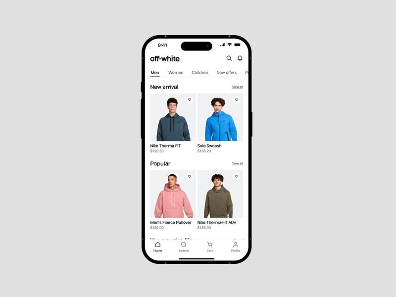 Off white - E-commerce App