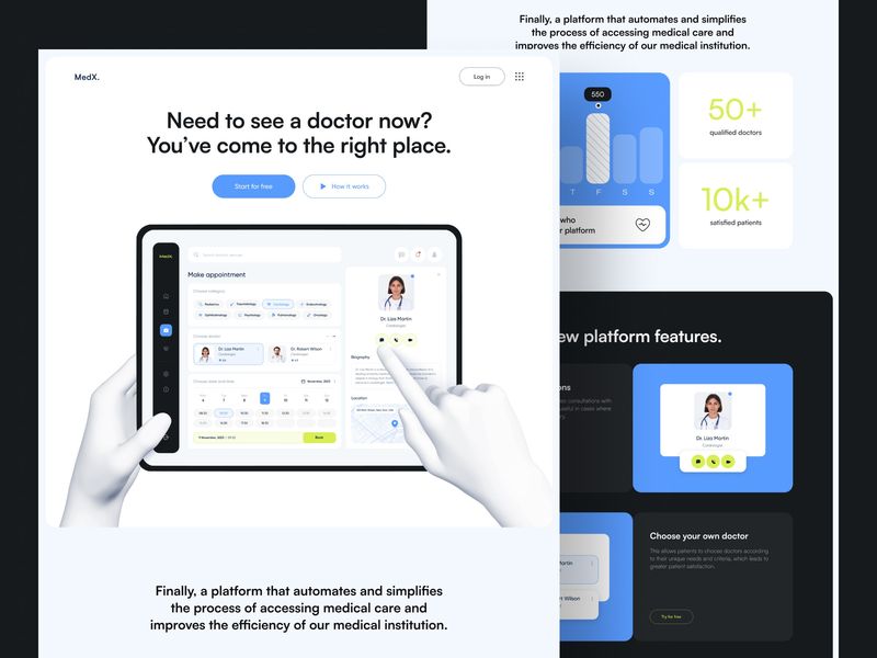 Doctor Appointment Platform and Landing Page