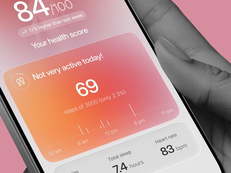 Oripova - Health Tracker App Design