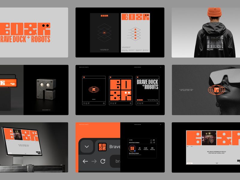 Brave Duck + Robots Rebrand