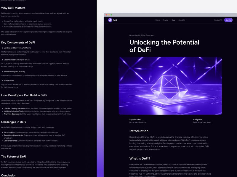 APIQ · Web3 Blockchain Template