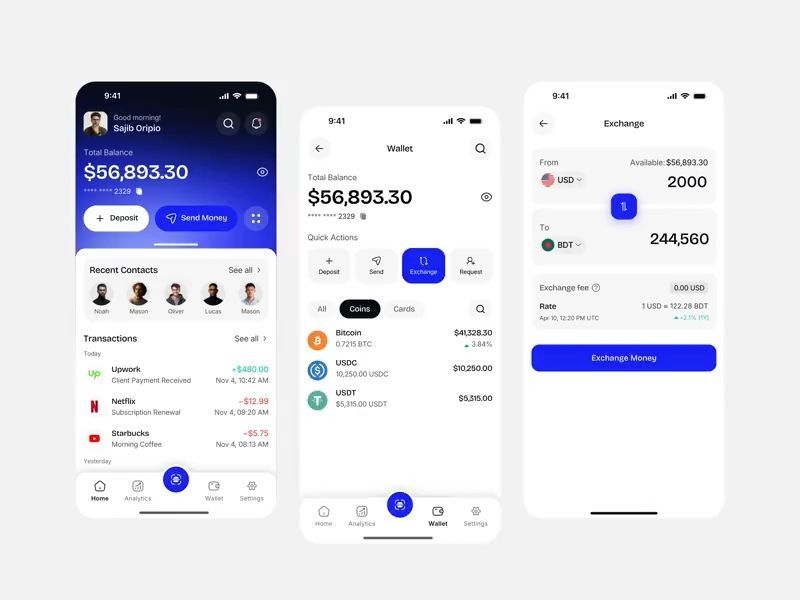 Crypto App Design