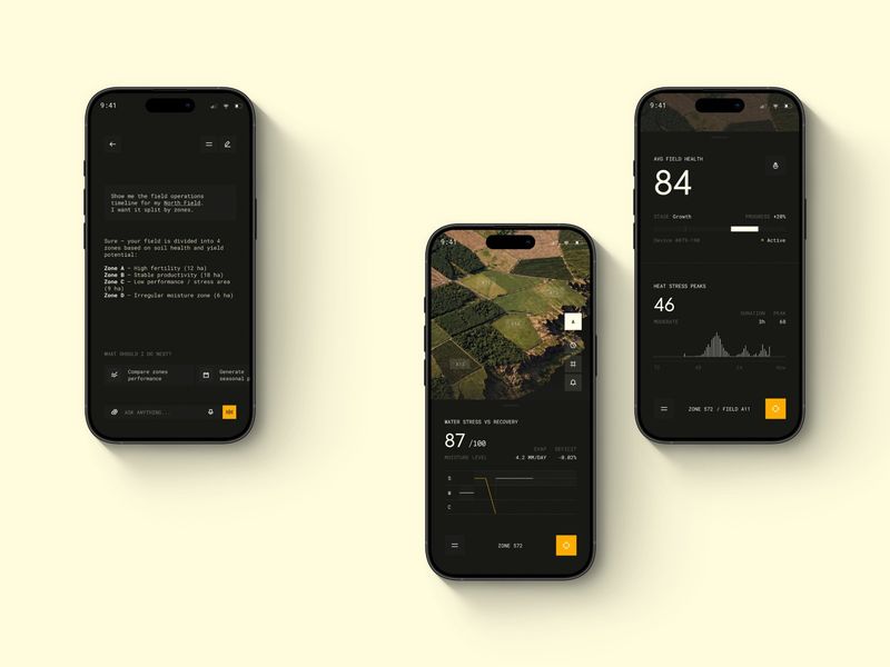 AI Agriculture Mobile App Design