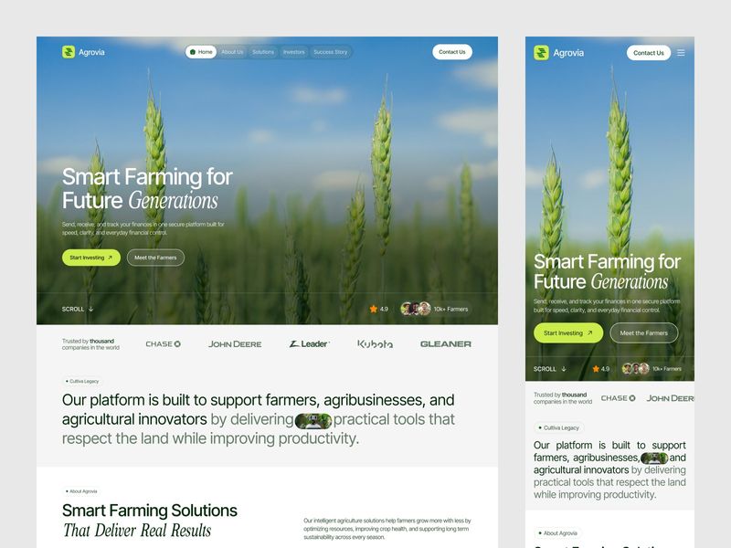 Agrovia - Modern Farming Website