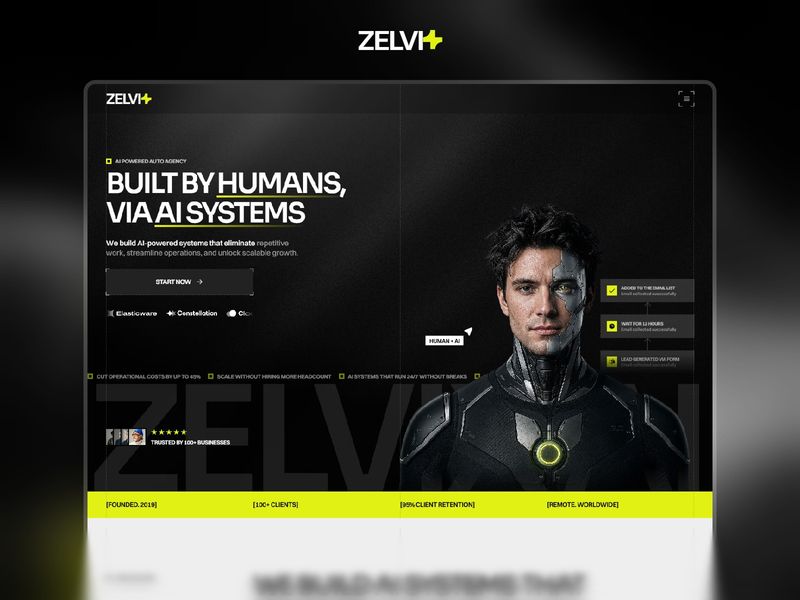 ZelvixAI: Free AI Agency Website Template by Muhammad Talha