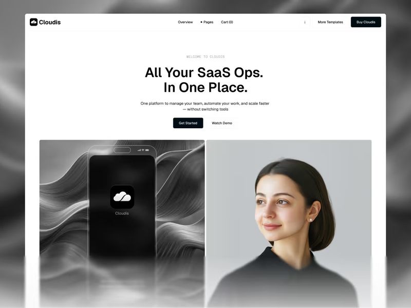 Cloudis - Webflow E-Commerce Website Template