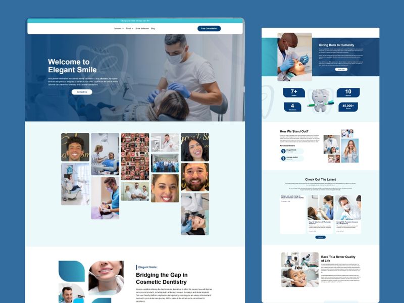 Elegant Smile — Dental Excellence UI