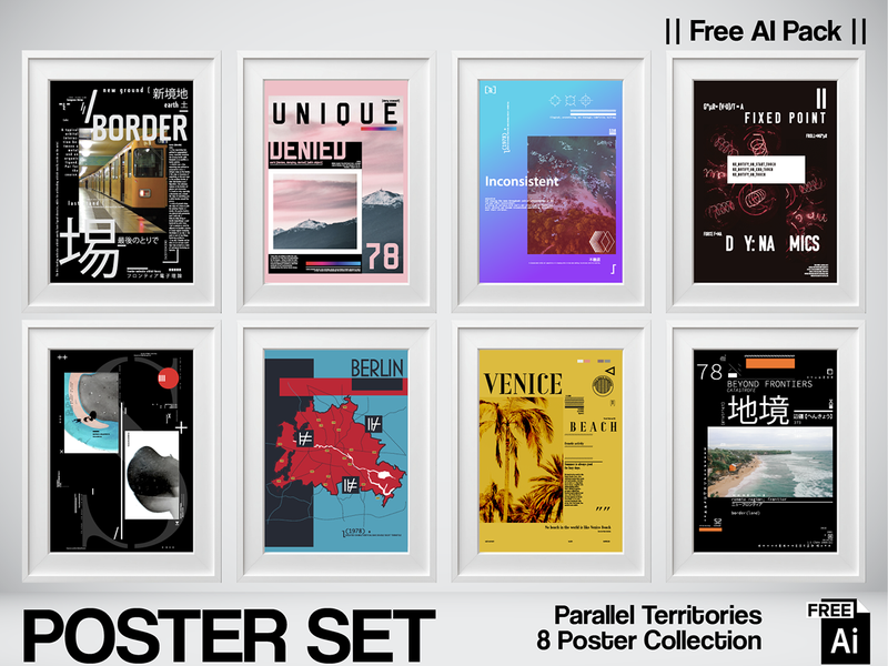 Parallel Territories — 8 Free AI Posters