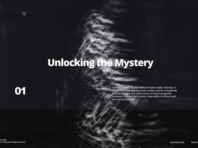 Black Matter Production - Web Design Concept