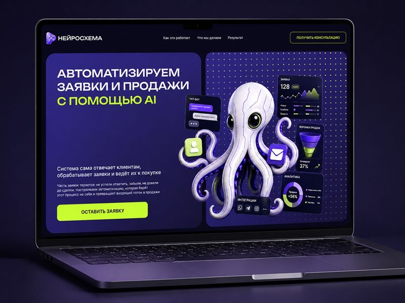 Автоматизация заявок и продаж с помощью AI — Нейросхема
