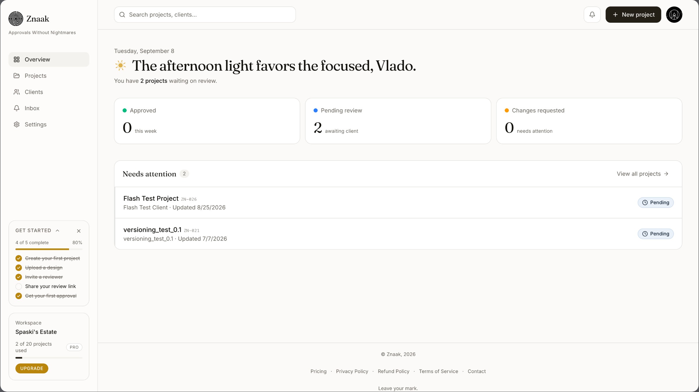 Znaak — Approvals Without Nightmares Image 0