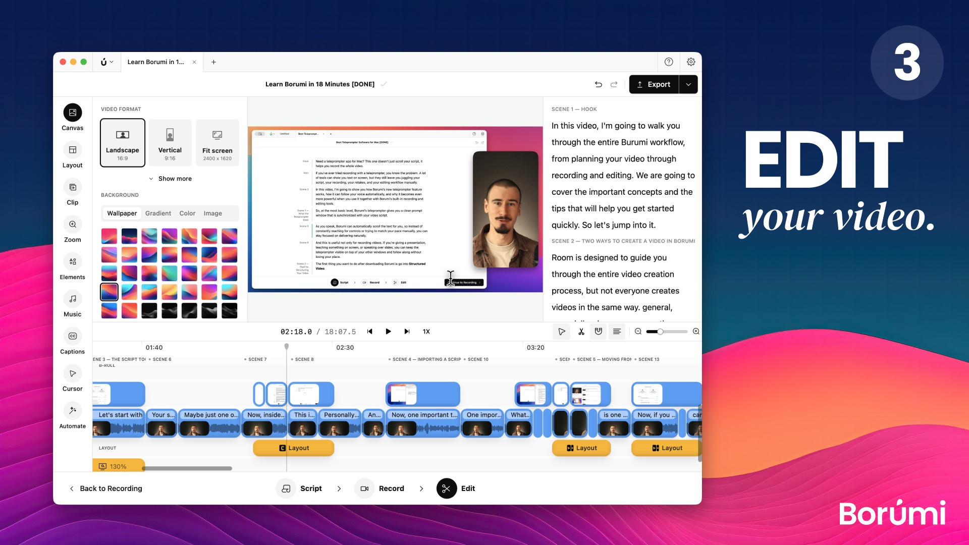 Borumi - Create amazing videos, without the hassle. Image 2