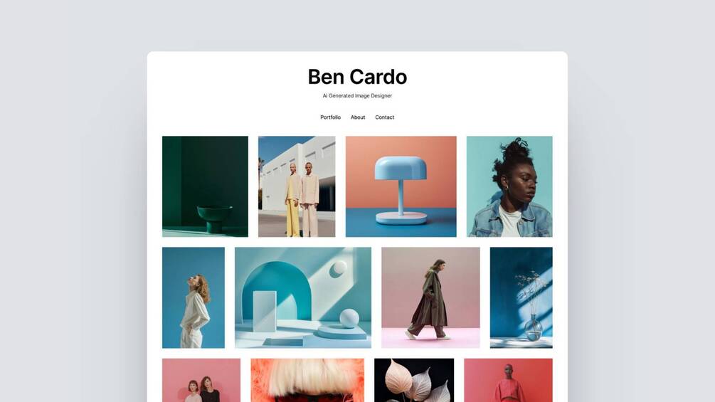 Cardo - Minimal Designer Porfolio Carrd Template [FREE]