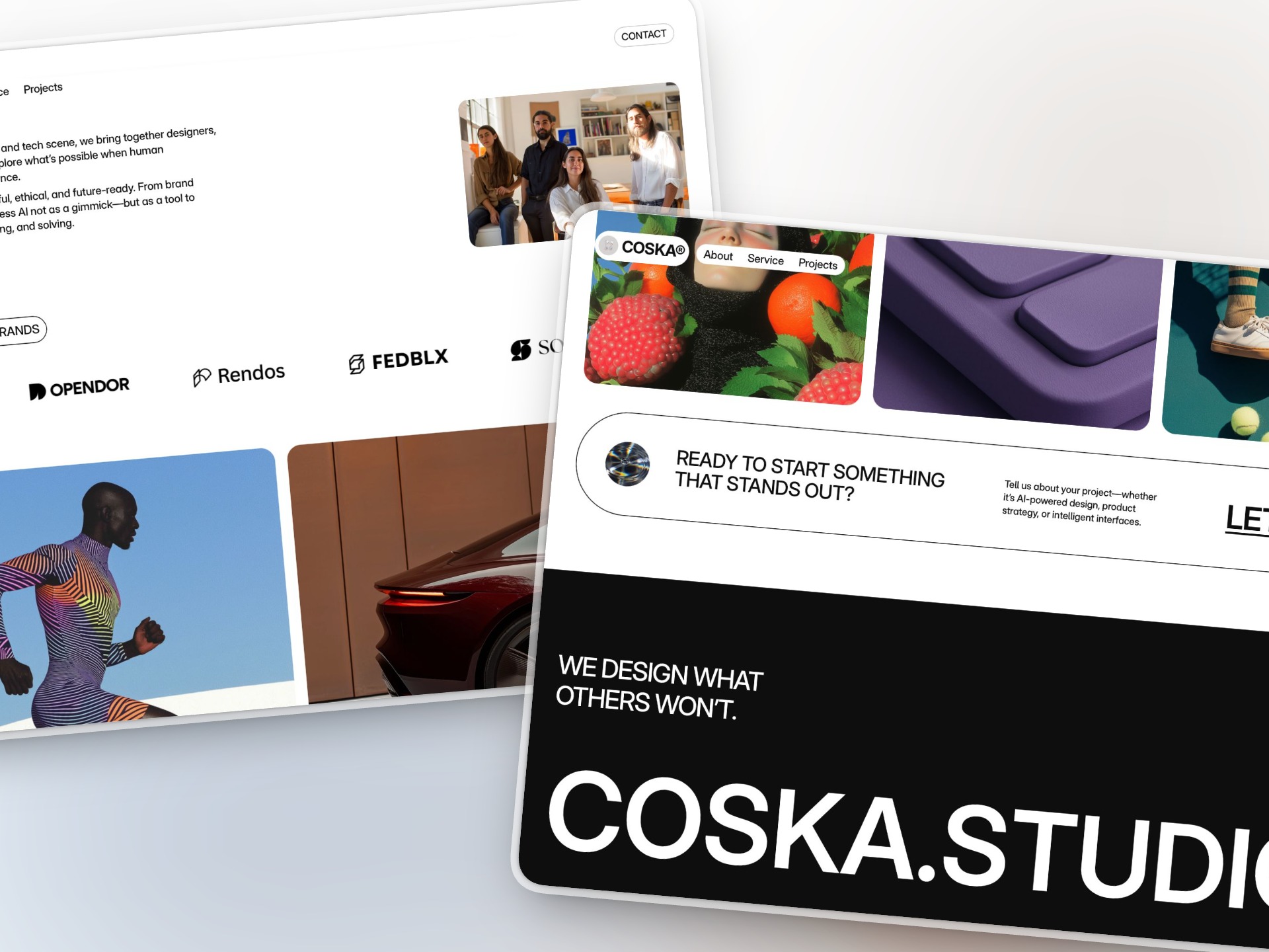 Coska - Free Framer Bold Portfolio Website Template Image 0