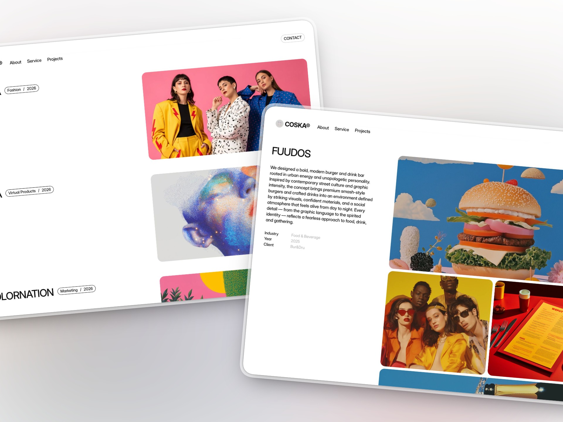 Coska - Free Framer Bold Portfolio Website Template Image 1