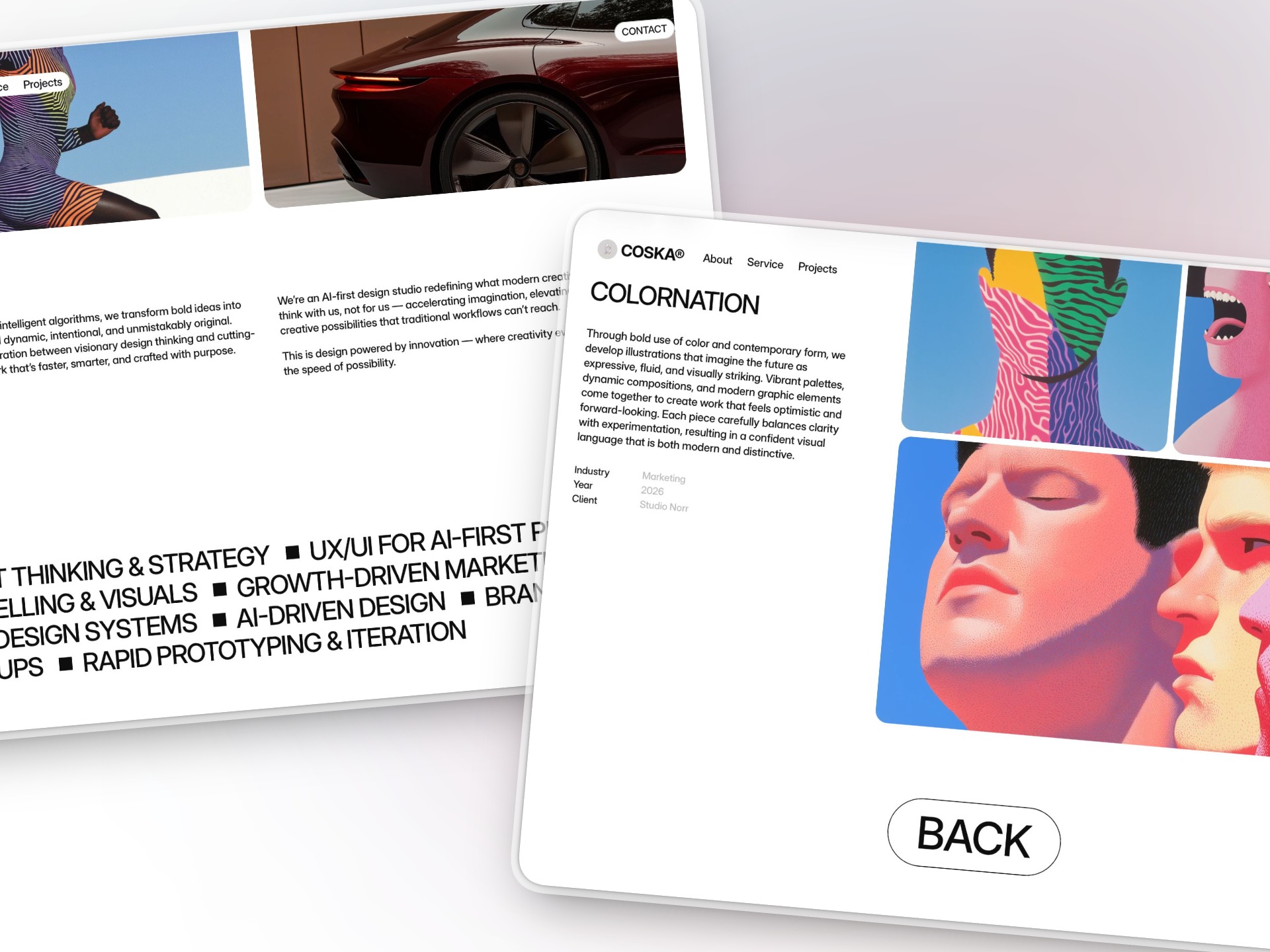 Coska - Free Framer Bold Portfolio Website Template Image 2