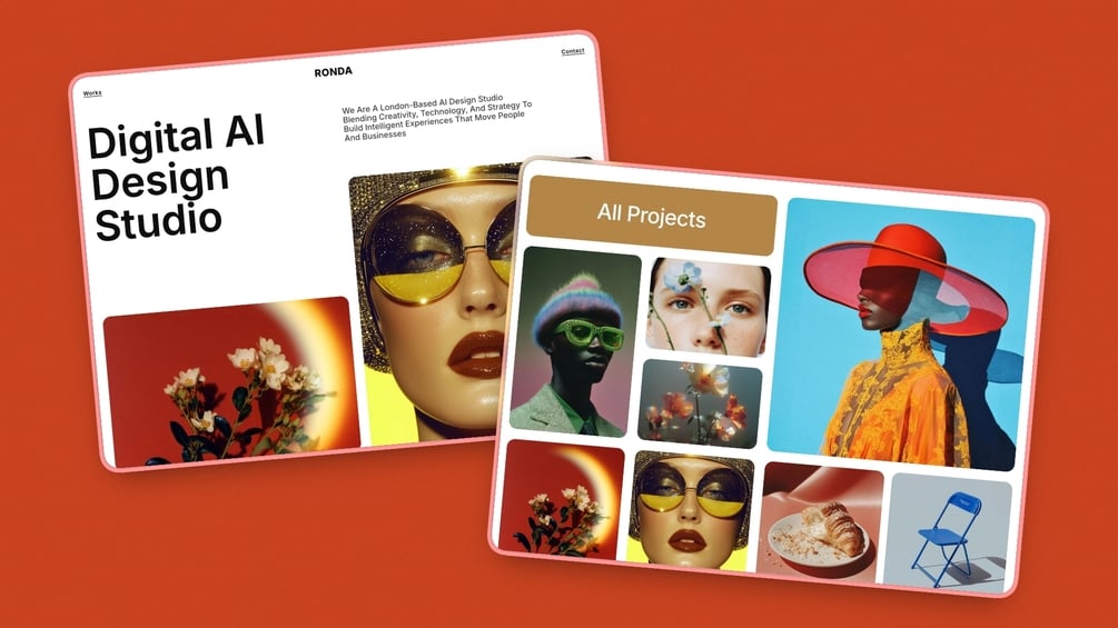 RONDA - Modern Designer Portfolio Readymag Template