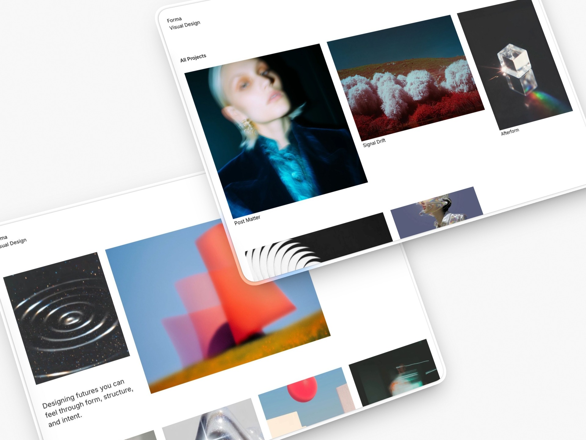 Forma - Design Portfolio Readymag Template Image 0