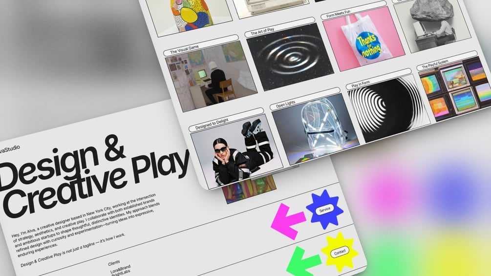 Alva — Modern Animated Readymag Portfolio Template Image 0