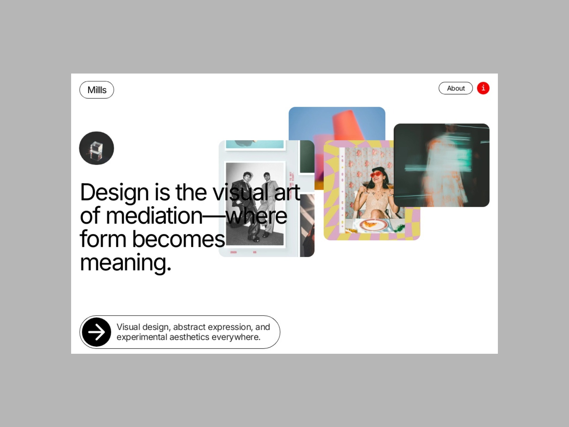 Millls - Portfolio Readymag Template for Creatives