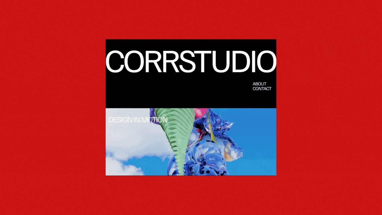 CORR - Dark Editorial Creative Readymag Portfolio Template