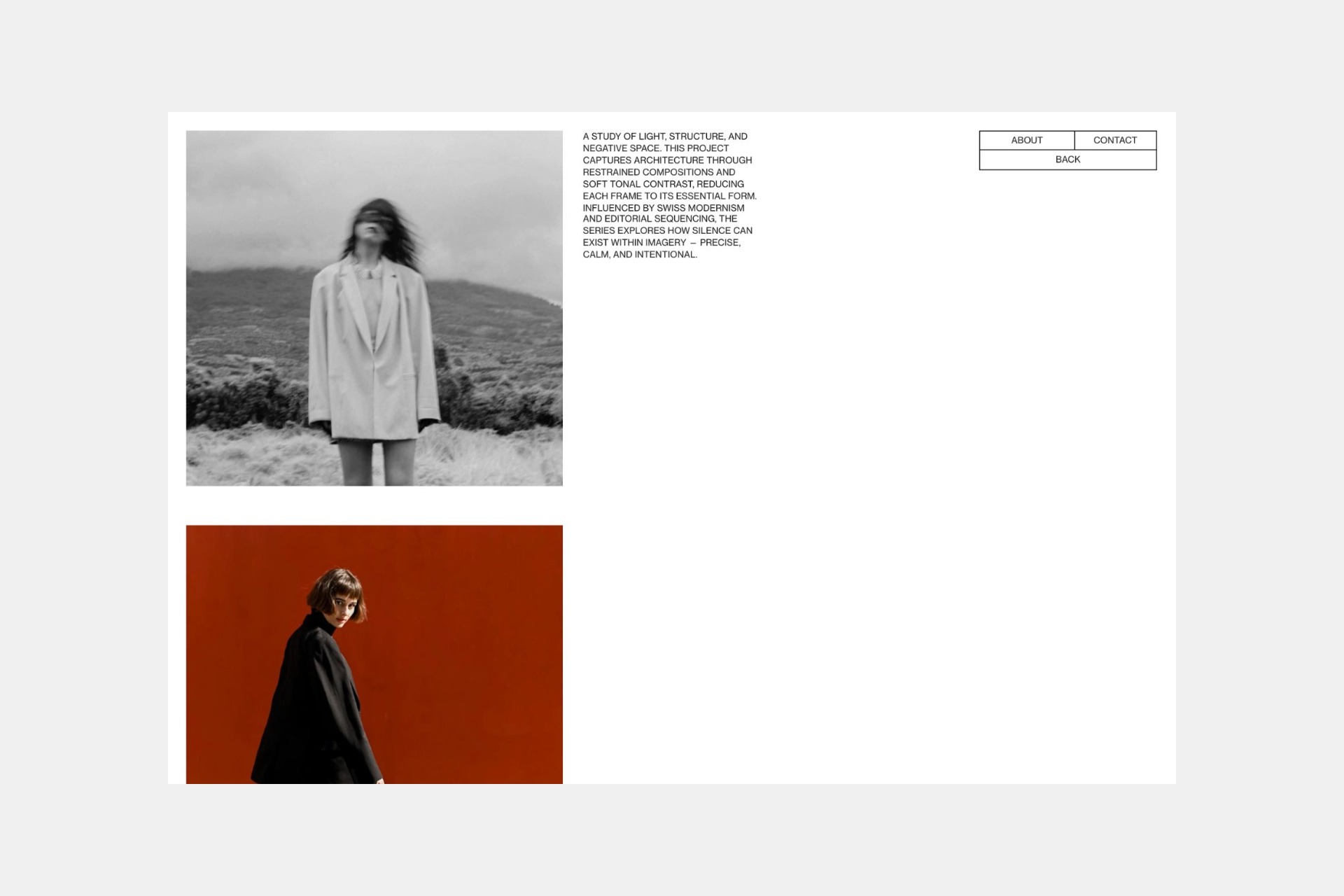 MOORR - Clean Portfolio Readymag Template Image 0