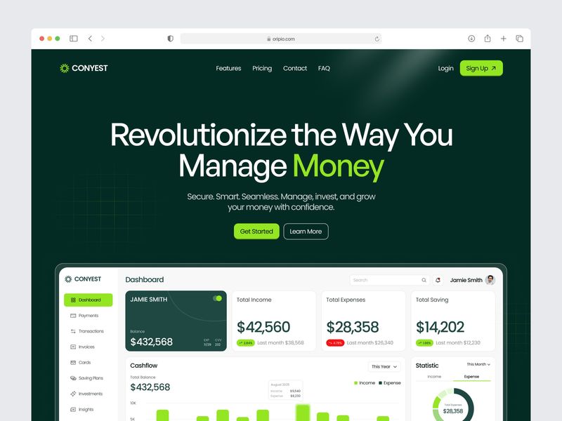 Finance - SaaS Landing Page