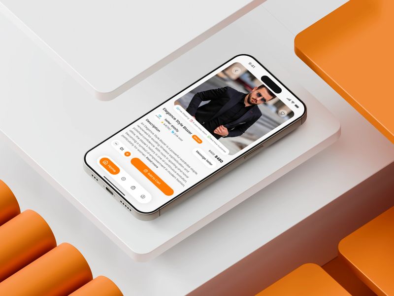 eCommerce Marketplace Mobile App Product Details Screen Design