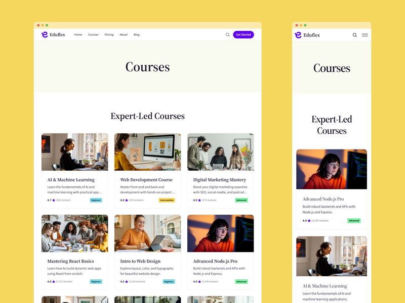 Eduflex · Modern EdTech Website Template
