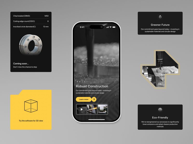 B2B Heavy Machinery Mobile Responsive Design