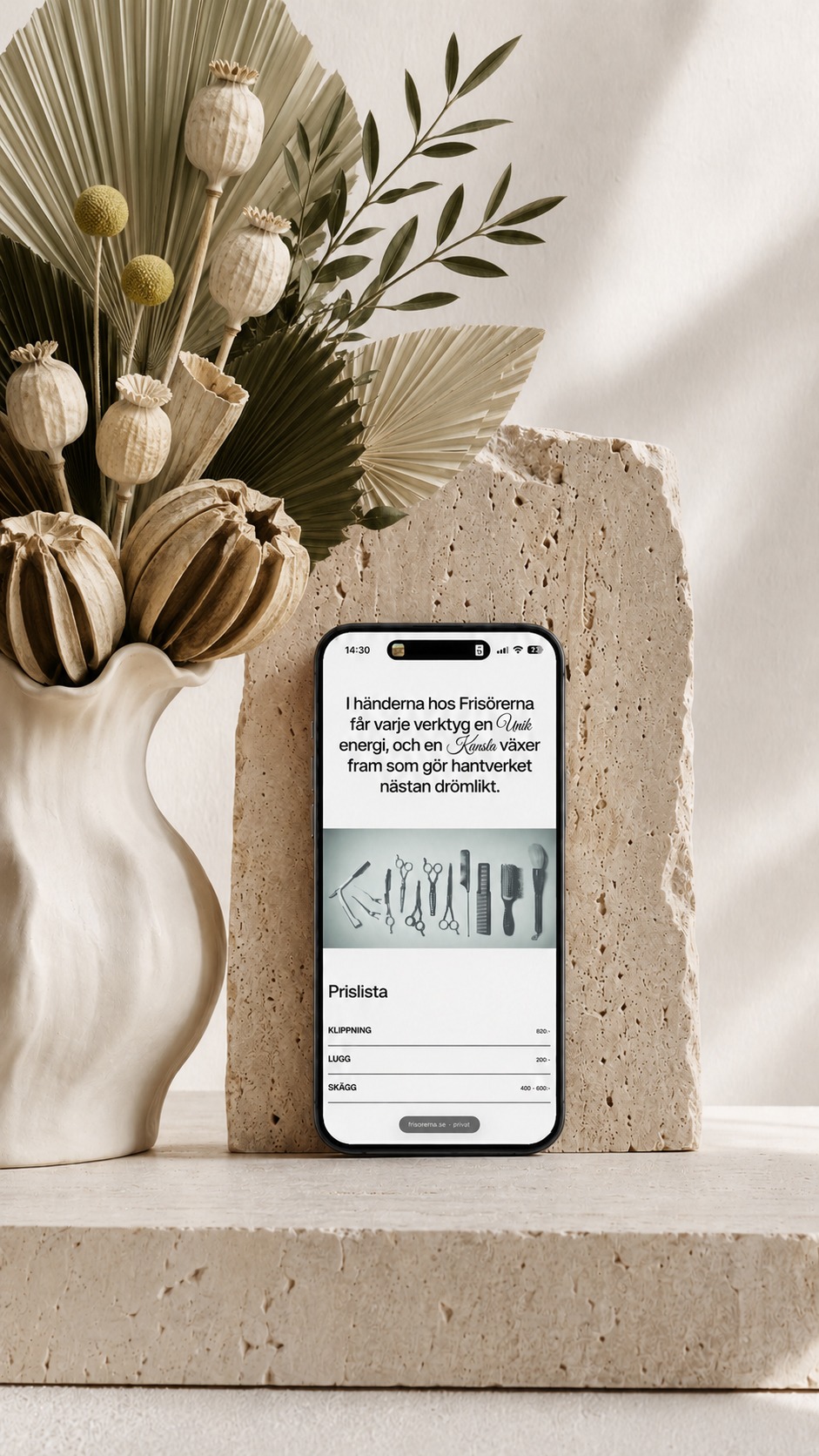 Frisörerna - Hair Salon Website Design Image 3