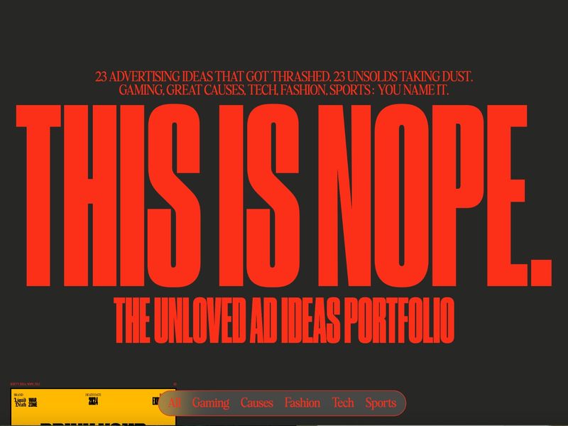 Nope, The Unloved Ads