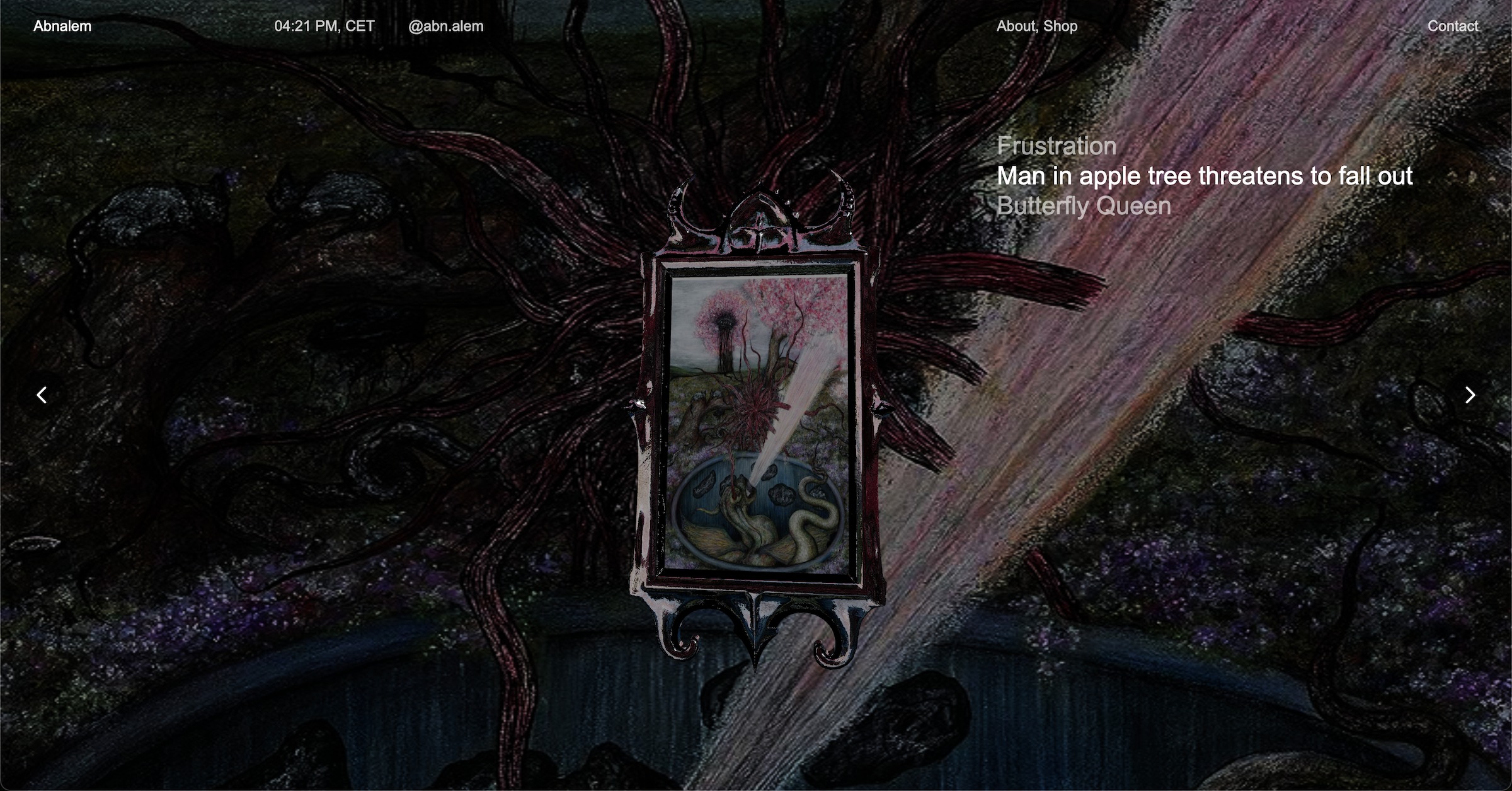 Painting Frame Seamless Transition (WebGL/GSAP) Image 0