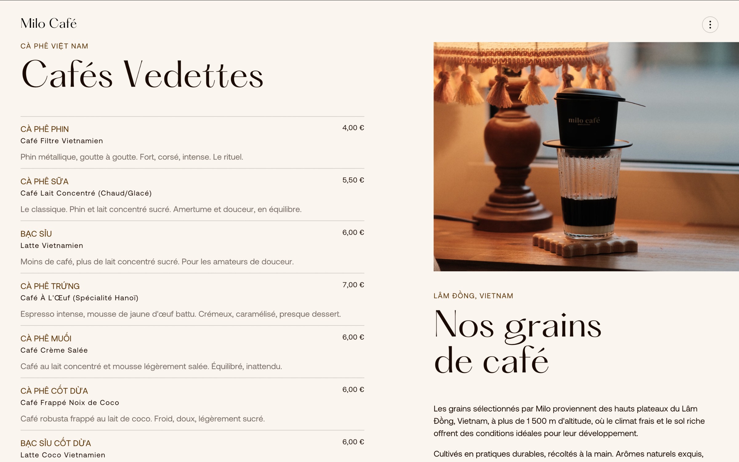 Milo Café —Vietnamese Café, Strasbourg [Concept] Image 2