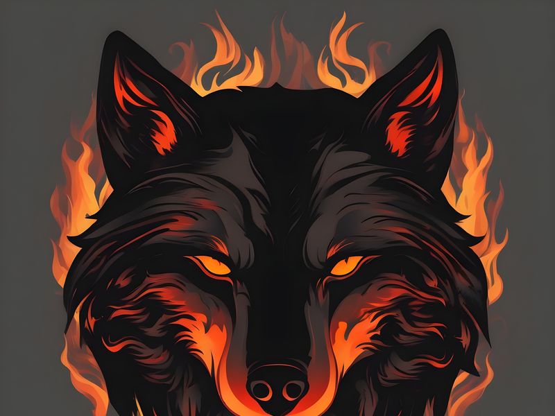Fire Wolf – Symbol of Power, Freedom & Dark Spirit