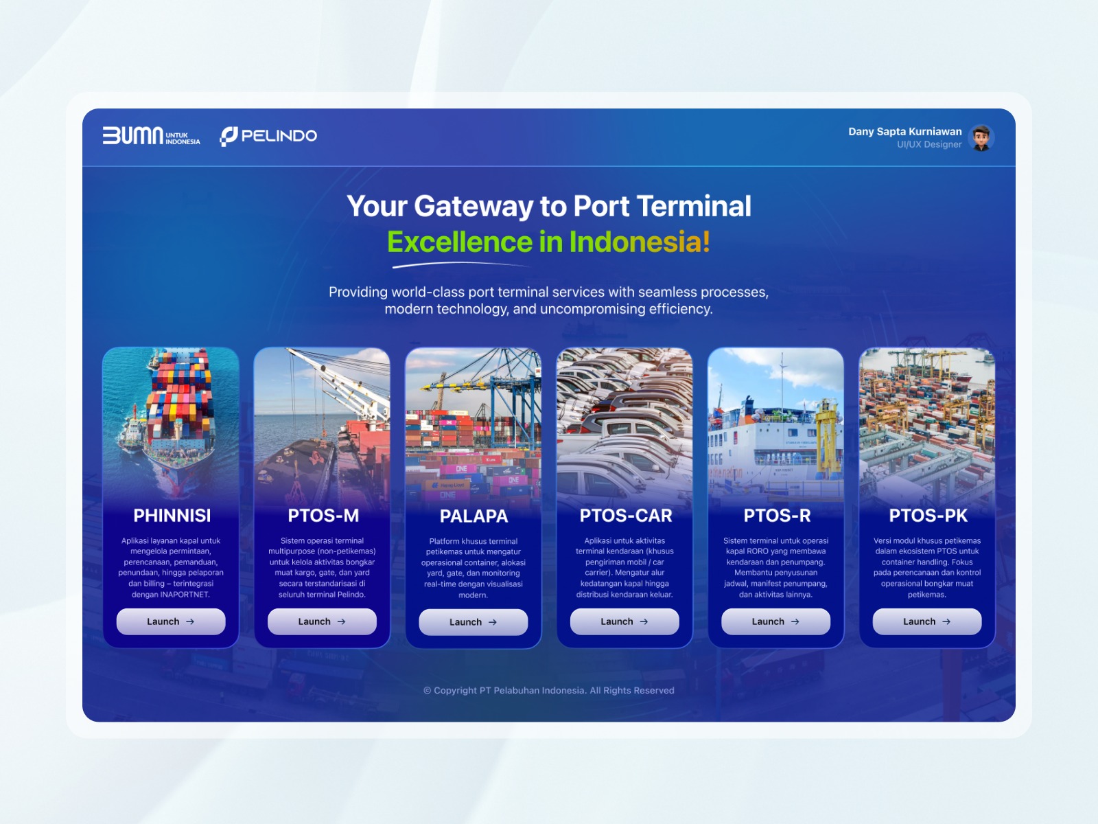 Multiservice Port Dashboard – Pelindo Apps Portal Image 1