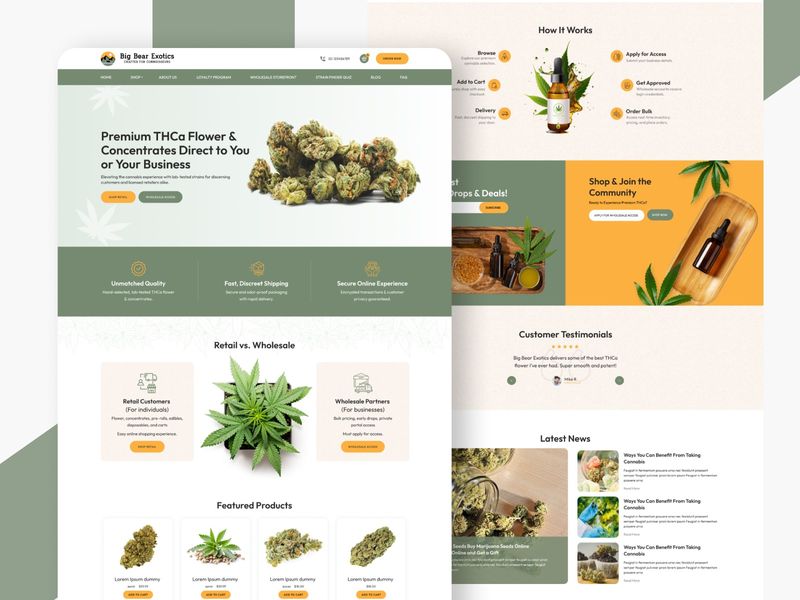 Big Bear Exotics — Premium Botanical eCommerce Design