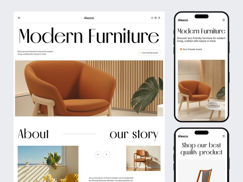 Modern Furniture Landing Page