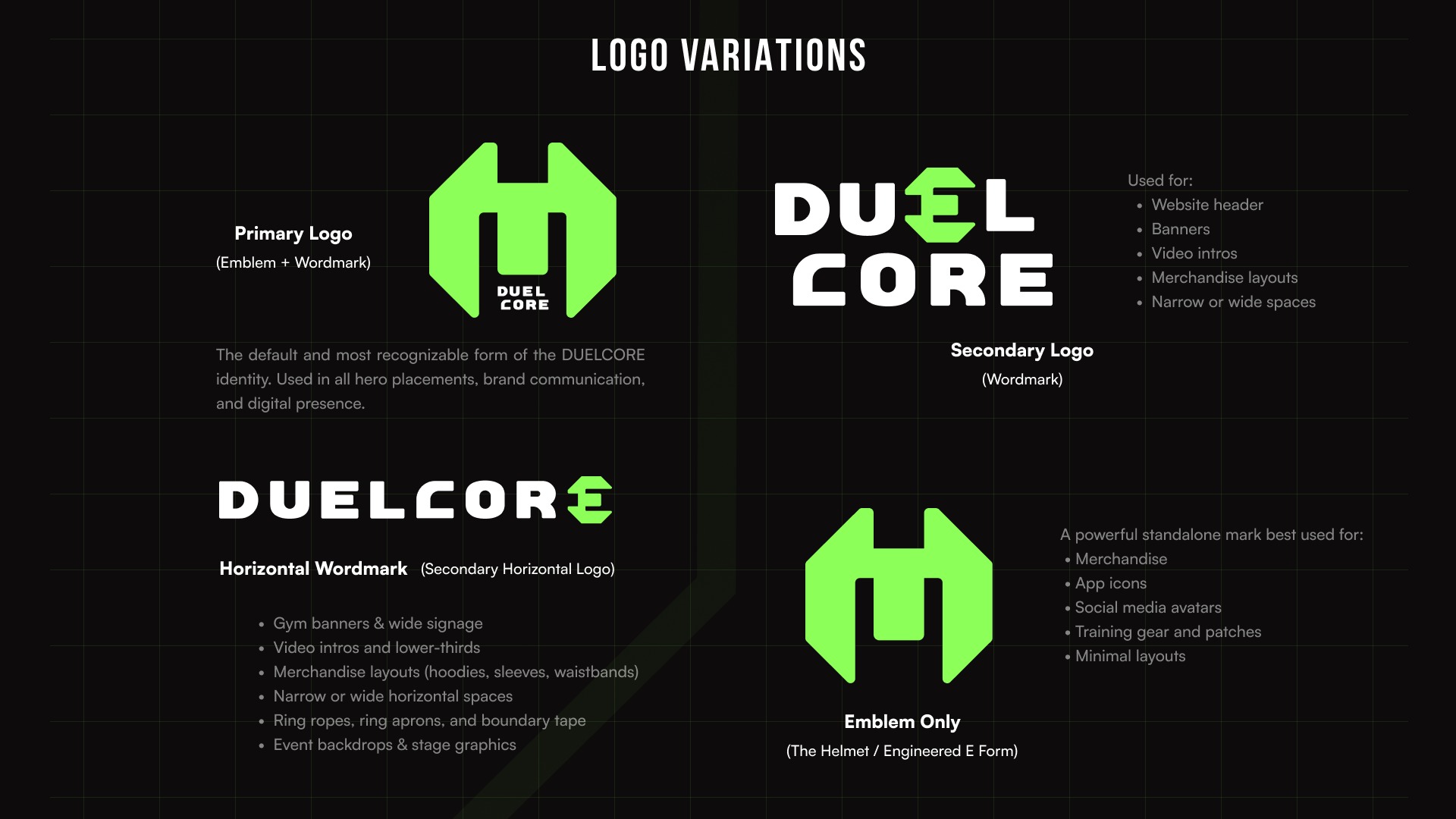 DuelCore™ — MMA & Performance Fitness Brand Identity Image 17